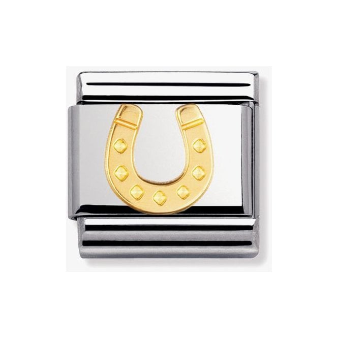 NOMINATION ITALY Classic Yellow Gold Danish Horseshoe Charm