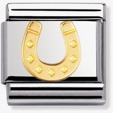 Classic Yellow Gold Danish Horseshoe Charm