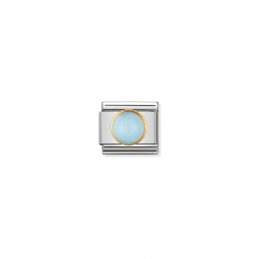 Classic Yellow Gold December Round Birthstone Charm