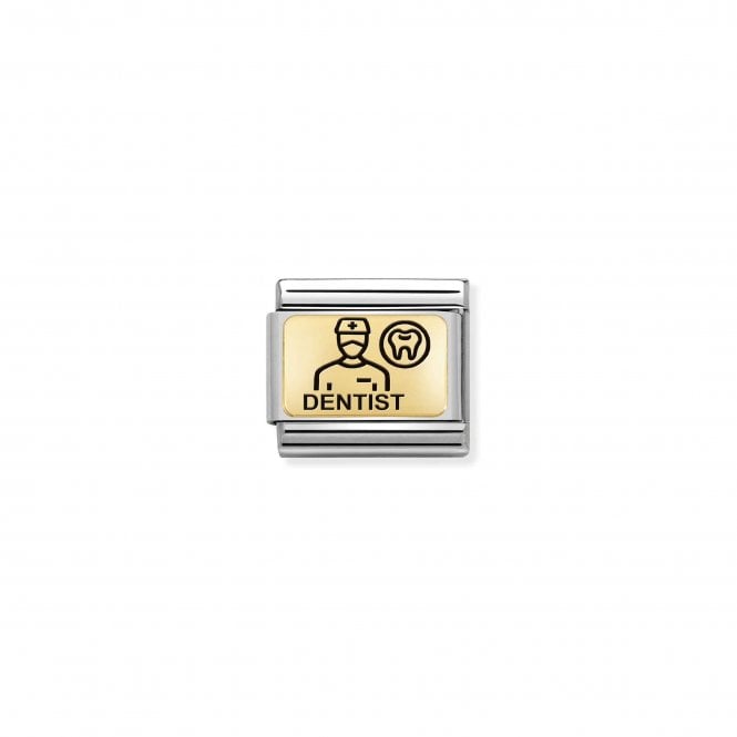 NOMINATION ITALY Classic Yellow Gold Dentist Charm