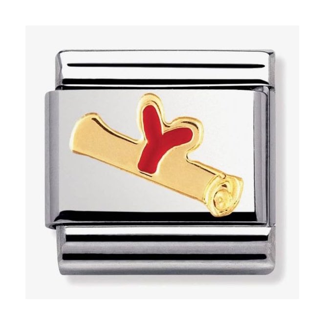 NOMINATION ITALY Classic Yellow Gold Diploma Charm