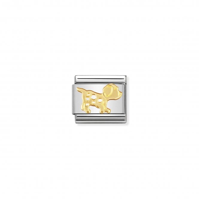 NOMINATION ITALY Classic Yellow Gold Dog Charm