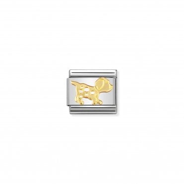 Classic Yellow Gold Dog Charm