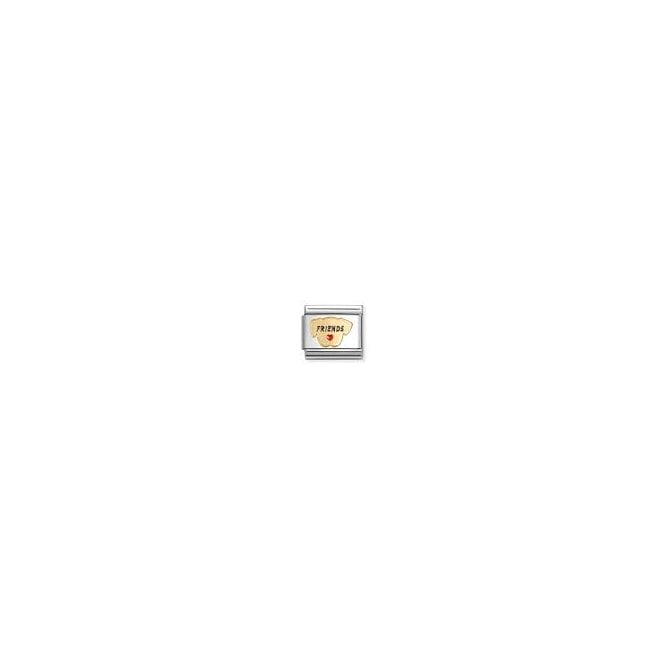 NOMINATION ITALY Classic Yellow Gold Dog Friends Charm