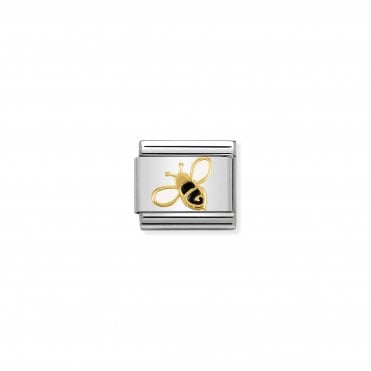 Classic Yellow Gold & Enamel Bee Charm
