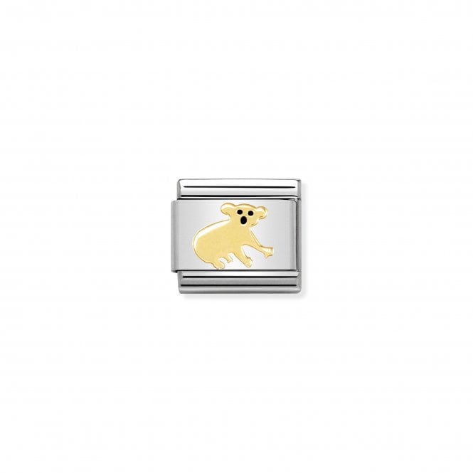 NOMINATION ITALY Classic Yellow Gold & Enamel Koala Charm