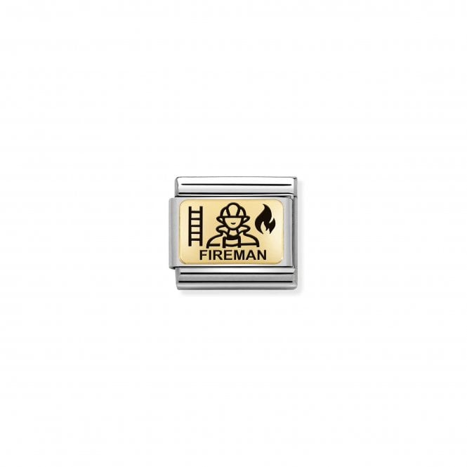 NOMINATION ITALY Classic Yellow Gold Fireman Charm