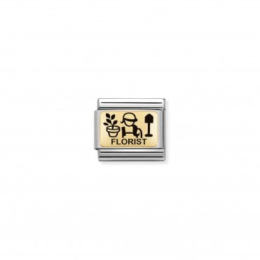 Classic Yellow Gold Florist Charm