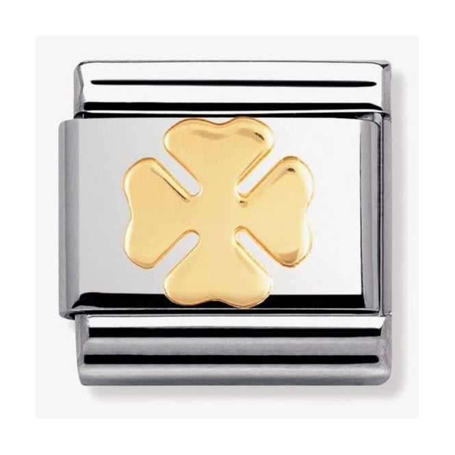 NOMINATION ITALY Classic Yellow Gold Four-Leaf Clover Charm
