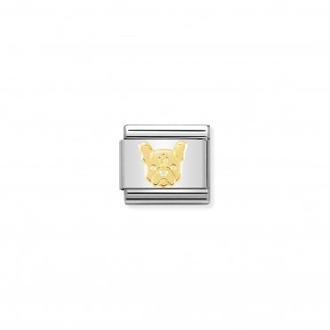 Classic Yellow Gold French Bulldog Charm