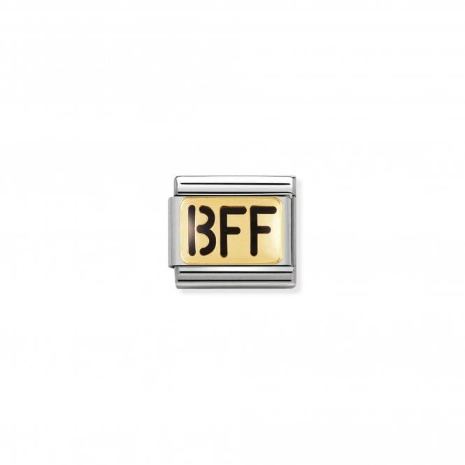 NOMINATION ITALY Classic Yellow Gold Friend Writing Charm