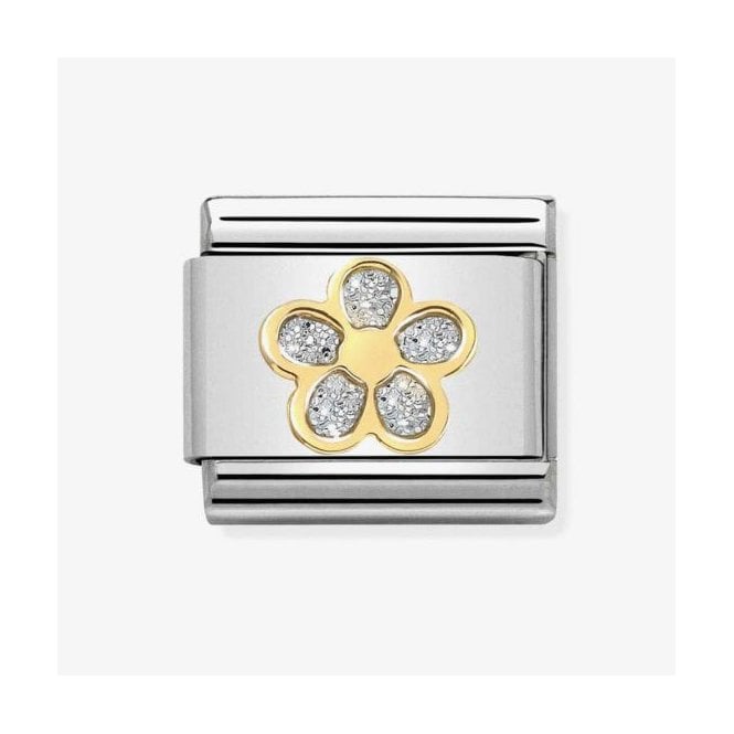 NOMINATION ITALY Classic Yellow Gold Glitter Flower Charm