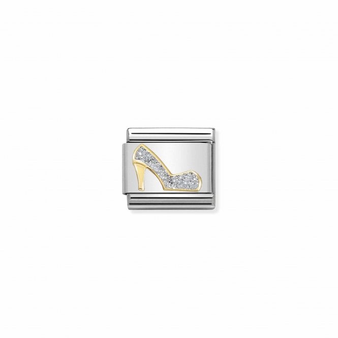 NOMINATION ITALY Classic Yellow Gold Glitter High Heel Shoe Charm
