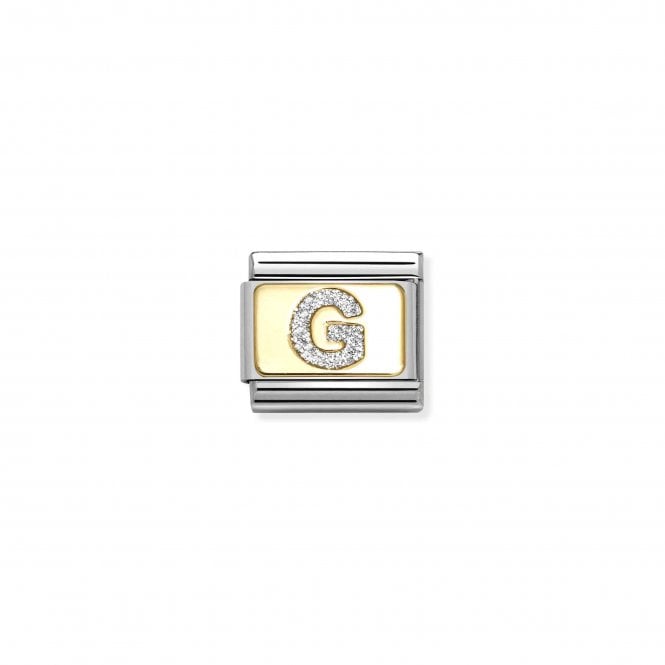 NOMINATION ITALY Classic Yellow Gold Glitter Letter G Charm