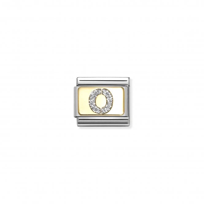 NOMINATION ITALY Classic Yellow Gold Glitter Letter O Charm