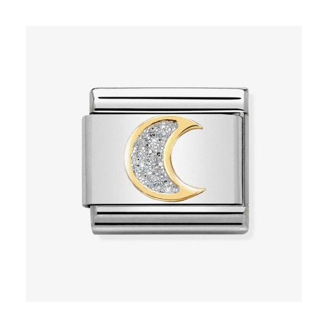 NOMINATION ITALY Classic Yellow Gold Glitter Moon Charm
