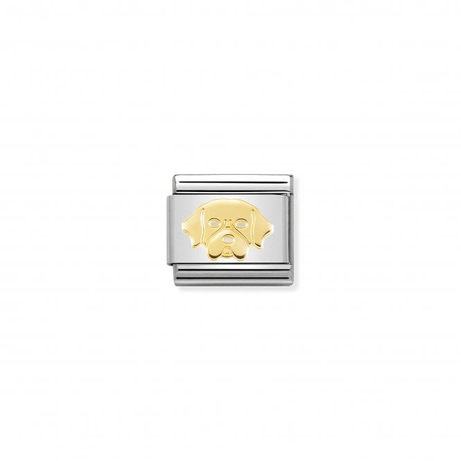 NOMINATION ITALY Classic Yellow Gold Golden Retriever Charm