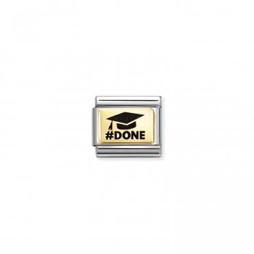 Classic Yellow Gold Graduation Hat #DONE Charm