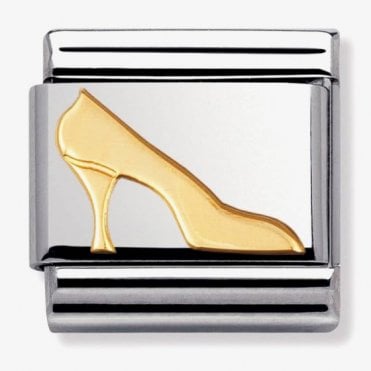 Classic Yellow Gold High Heel Shoe Charm