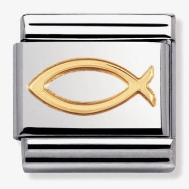 Classic Yellow Gold Ichthus Charm