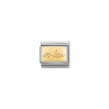 Classic Yellow Gold In Law Charm