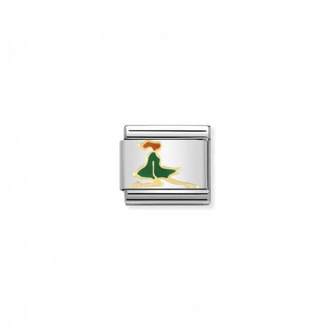 NOMINATION ITALY Classic Yellow Gold Irish Dancer with Enamel Charm