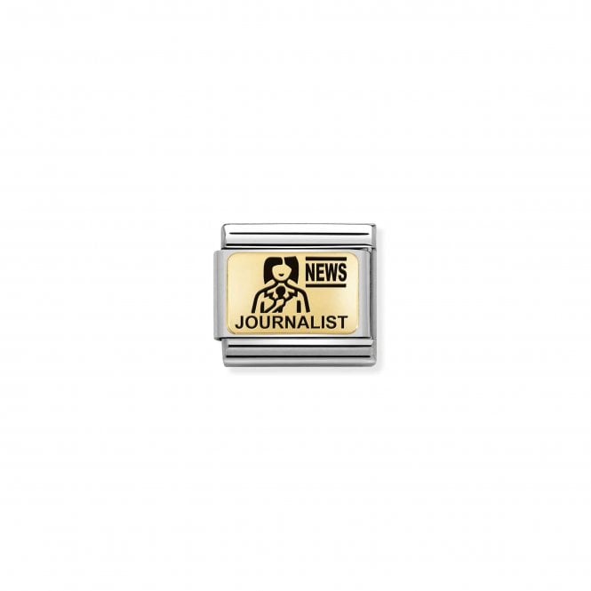 NOMINATION ITALY Classic Yellow Gold Journalist Charm