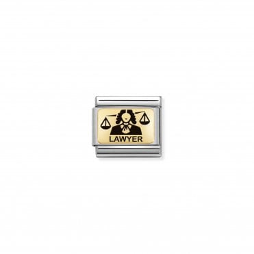 Classic Yellow Gold Lawyer Charm