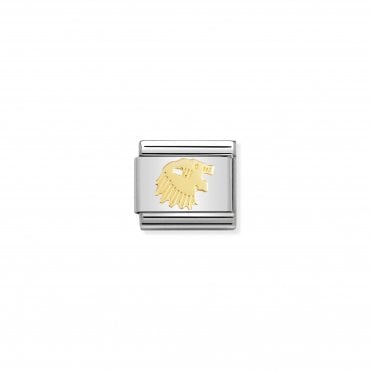 Classic Yellow Gold Leo Charm