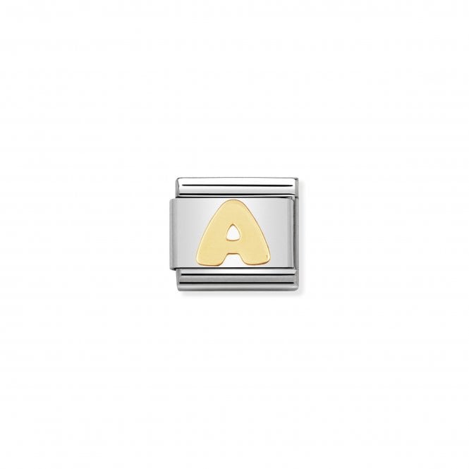 NOMINATION ITALY Classic Yellow Gold Letter A Charm
