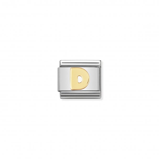 NOMINATION ITALY Classic Yellow Gold Letter D Charm