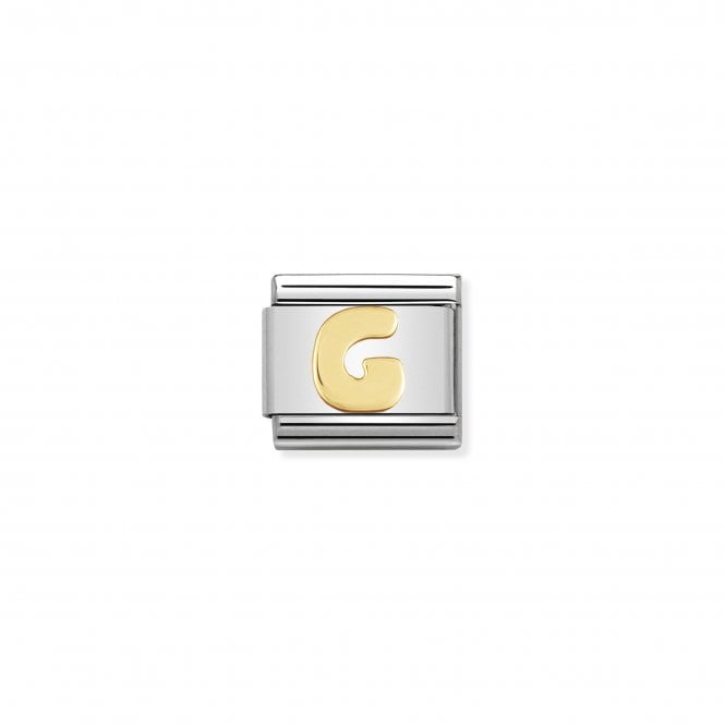 NOMINATION ITALY Classic Yellow Gold Letter G Charm