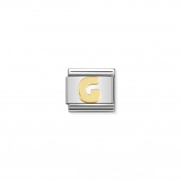Classic Yellow Gold Letter G Charm