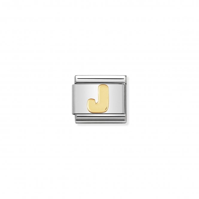 NOMINATION ITALY Classic Yellow Gold Letter J Charm