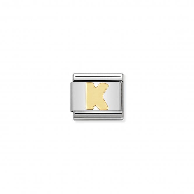 NOMINATION ITALY Classic Yellow Gold Letter K Charm