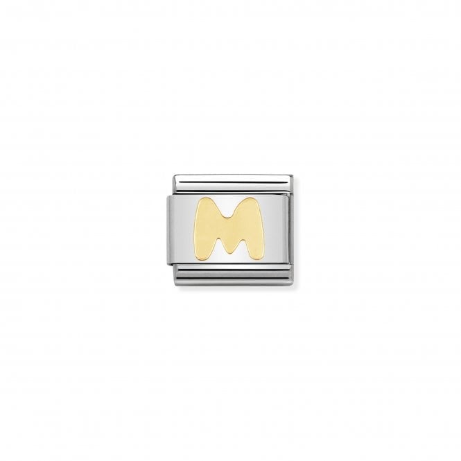 NOMINATION ITALY Classic Yellow Gold Letter M Charm