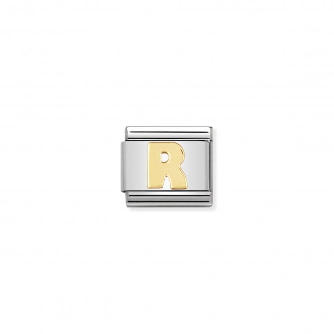 NOMINATION ITALY Classic Yellow Gold Letter R Charm