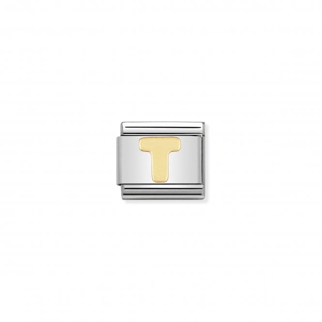NOMINATION ITALY Classic Yellow Gold Letter T Charm