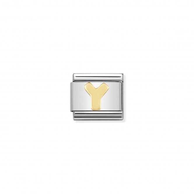 NOMINATION ITALY Classic Yellow Gold Letter Y Charm