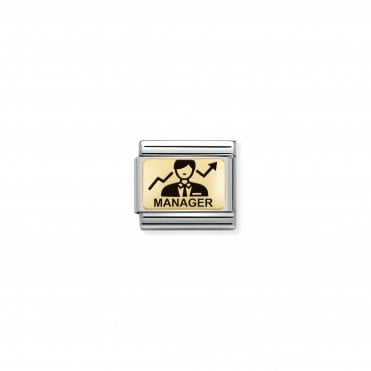 Classic Yellow Gold Manager (Him) Charm