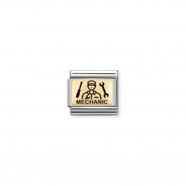 Classic Yellow Gold Mechanic Charm