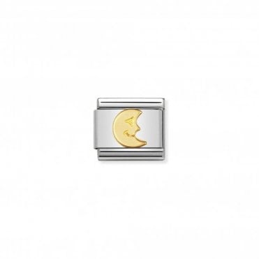 Classic Yellow Gold Moon Charm