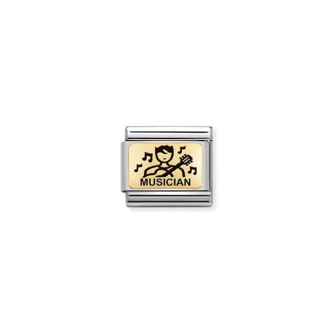 NOMINATION ITALY Classic Yellow Gold Musician Charm