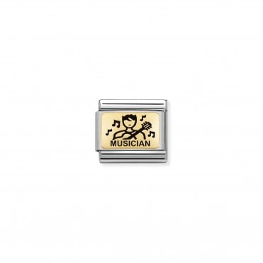 Classic Yellow Gold Musician Charm