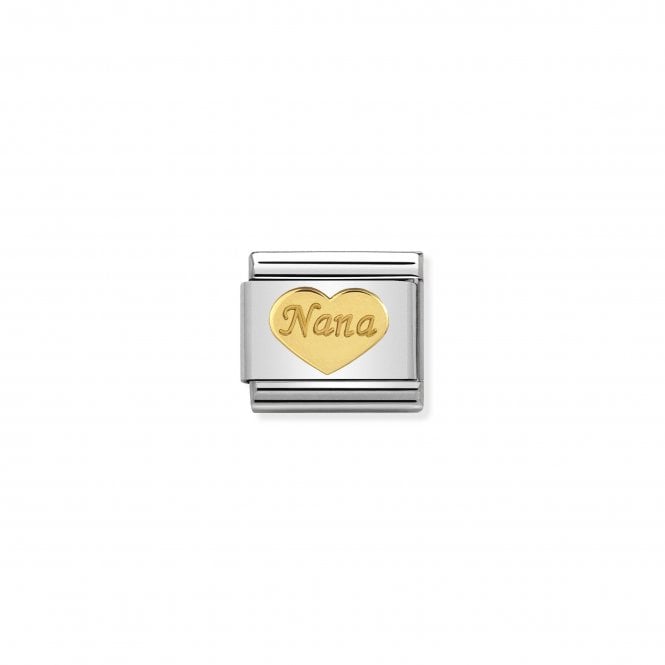 NOMINATION ITALY Classic Yellow Gold Nana Heart Charm