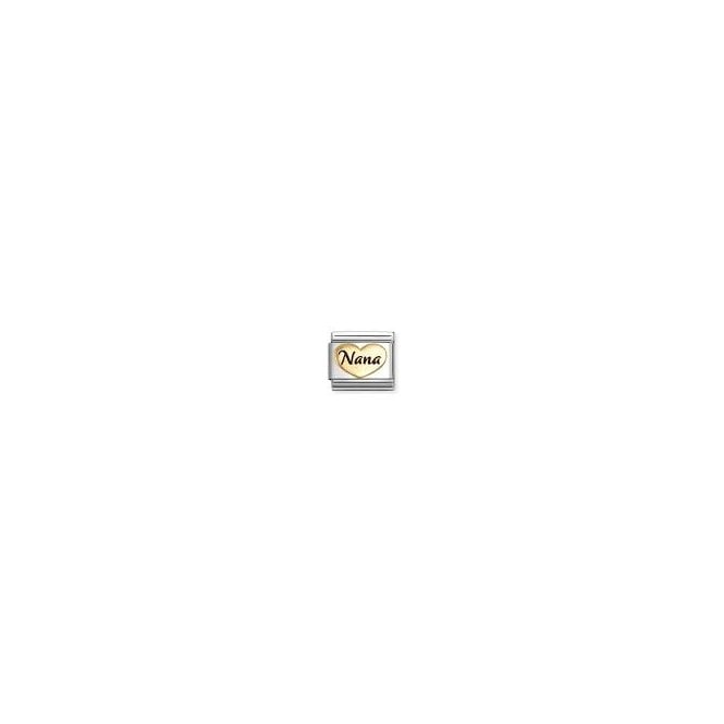 NOMINATION ITALY Classic Yellow Gold Nana Heart Charm