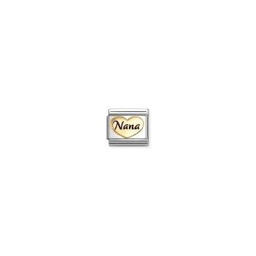 Classic Yellow Gold Nana Heart Charm