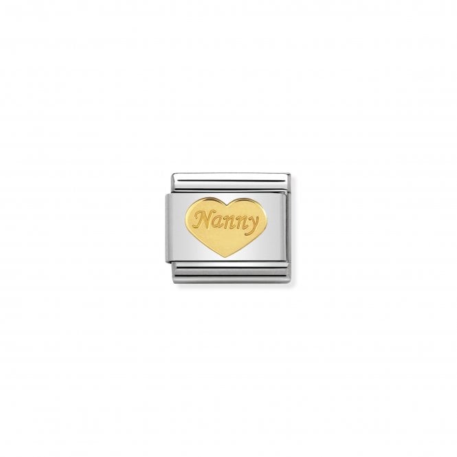 NOMINATION ITALY Classic Yellow Gold Nanny Heart Charm