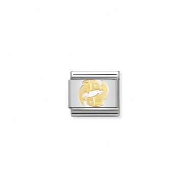 Classic Yellow Gold Pisces Charm