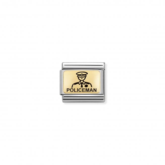 NOMINATION ITALY Classic Yellow Gold Policeman Charm